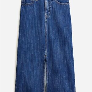 J.crew Denim Maxi Skirt